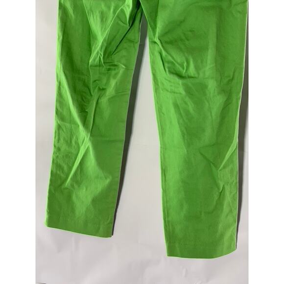 SJSJ Women's Bright Green Straight-Leg Dress Pants SZ M - Picture 5 of 6